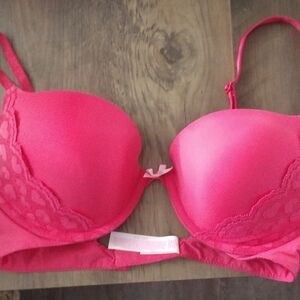 Pink Lace Women's Bra